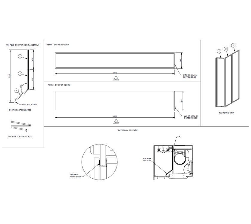 Read more about AH3 Mid Washroom Shower Door product image