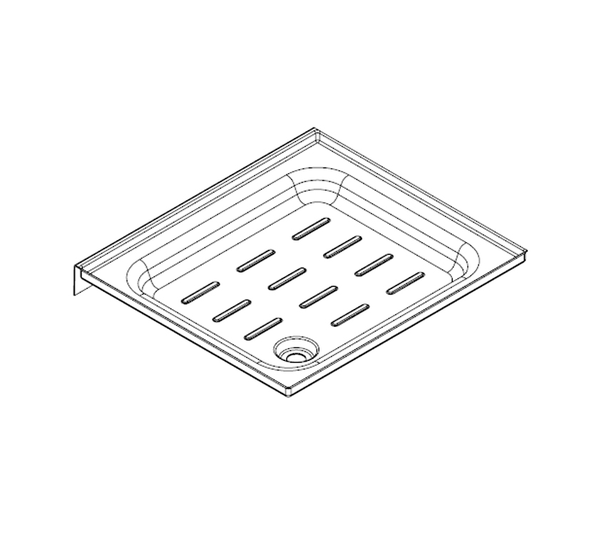 AH3 N/S White Shower Tray