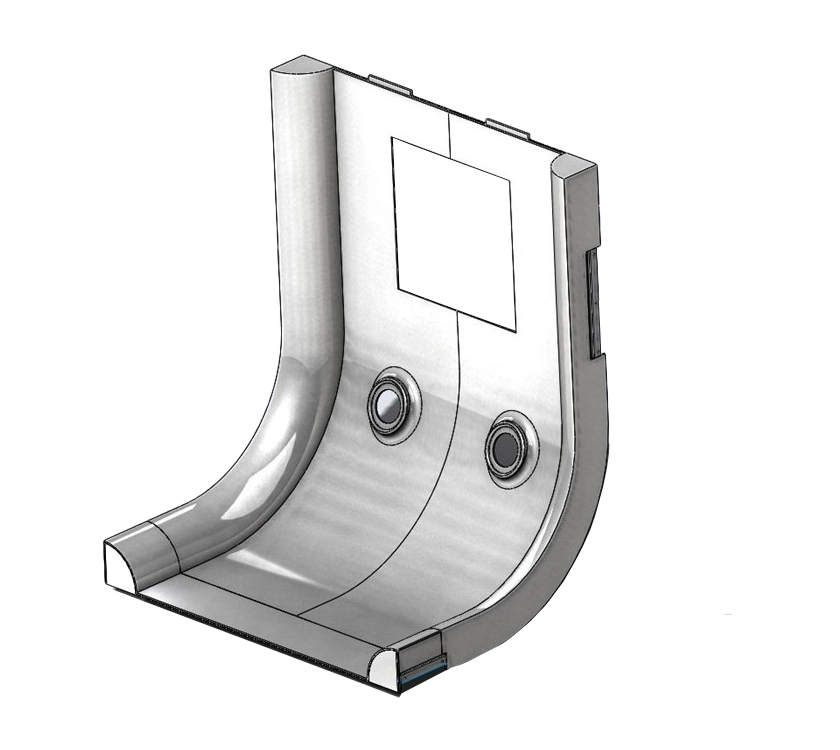 PS4 UN3 AE1 Shower Cubicle Roof Pod White