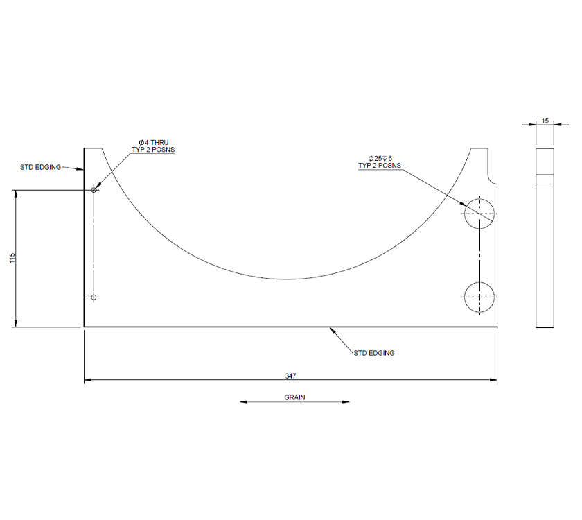 PXR STD Mid Washroom Vanity Unit Basin Fascia