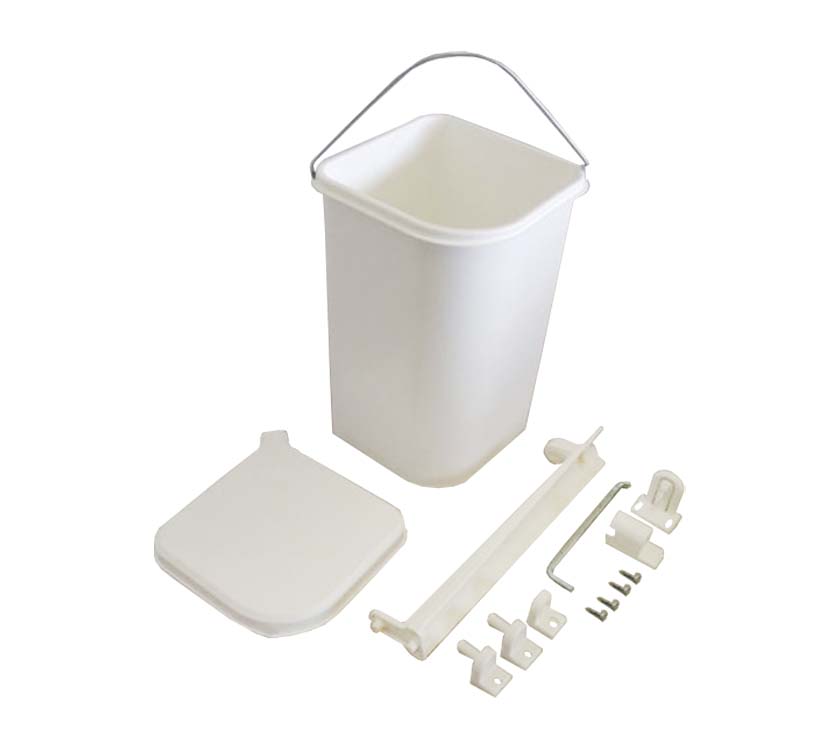 Read more about Senator White Swing Waste Bin 5Ltr product image