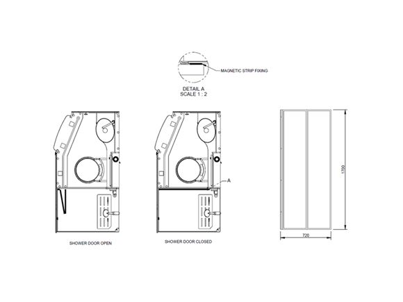 UN4 Seville TC Bi-Fold Shower Door product image