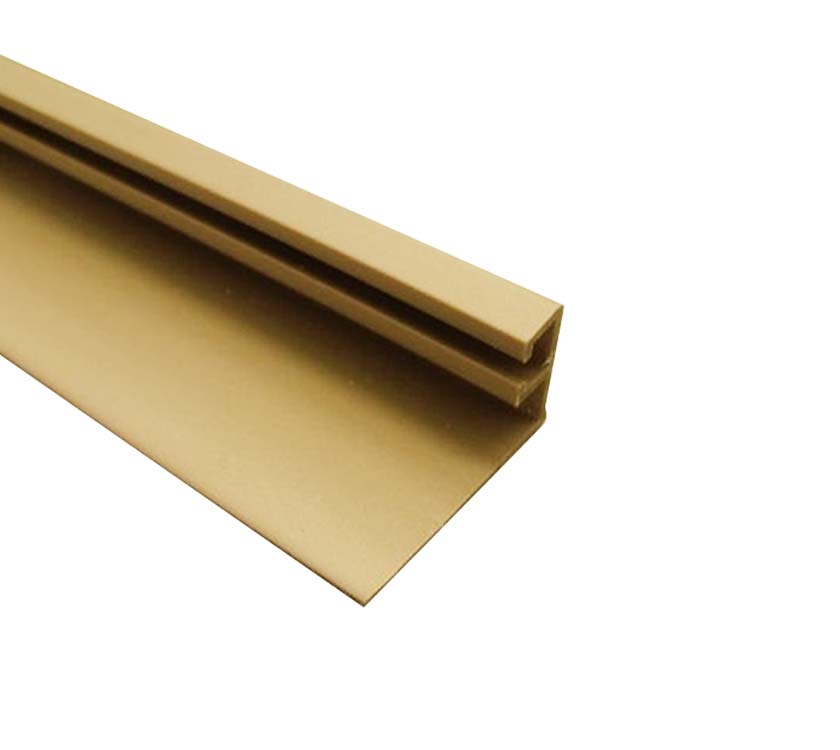 Curtain Track & Pelmet Profile 2.1 m metallic sand