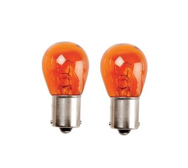 12V 21W PY21W OSP BAU15s Amber Light Bulb x2