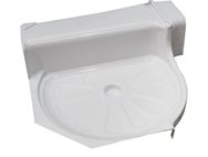 Centre Toilet Shower Cubicle Tray L/H