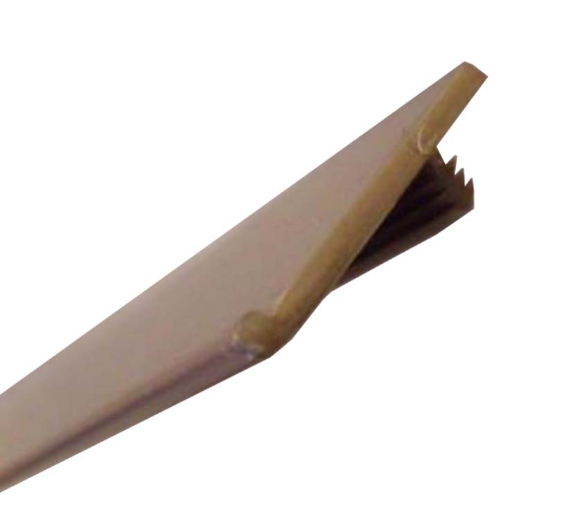 Offset T-Barb Co-extrude PVC Metallic Sand per mtr