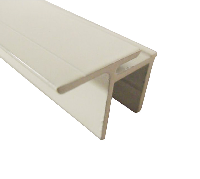 'U with dog leg' White Coated Extrusion 1773mm