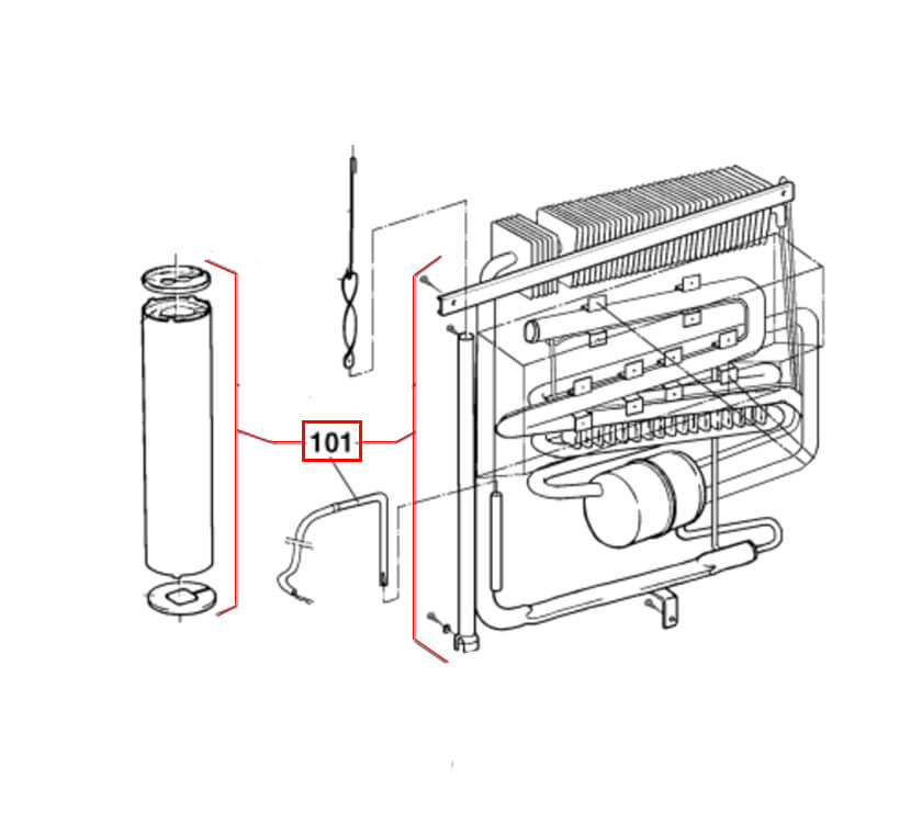 Dometic RM6291L Fridge Cooling Unit Complete