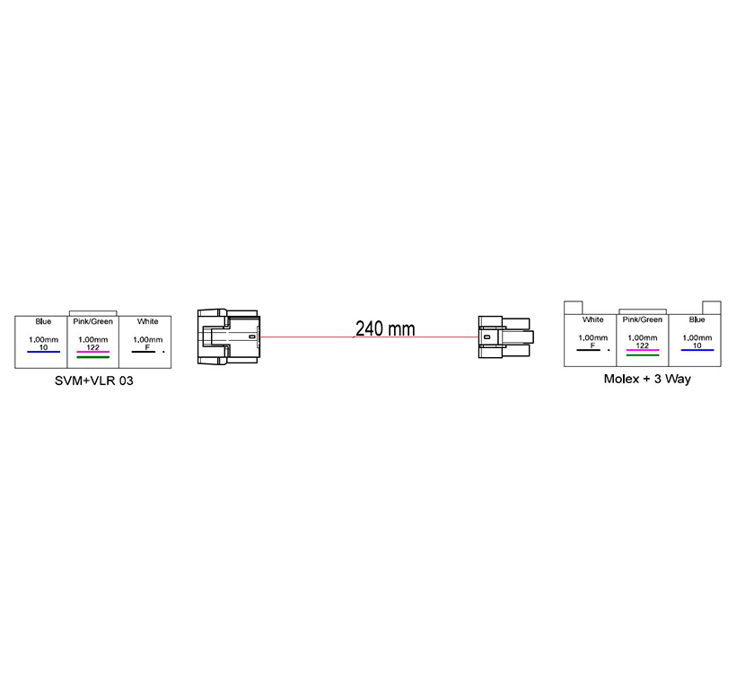 Alde 3020 Blue & White Connection Cable