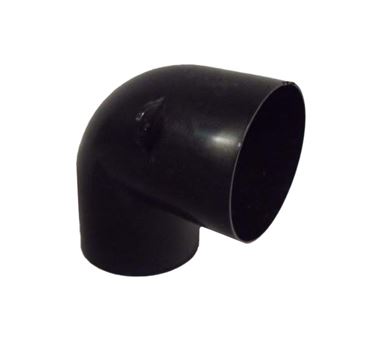 Right Angled Black Air Ducting Connector 
