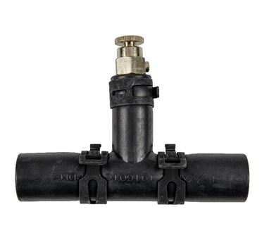 Alde 16mm Rubber Straight with Bleed Valve w/clips