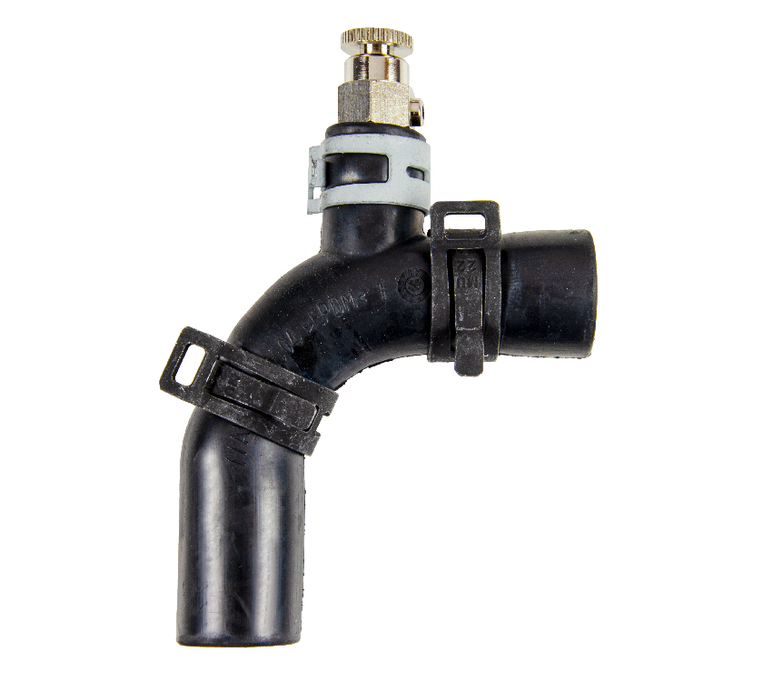 Alde 16mm Rubber Vertical Elbow Bleed Valve w/clip