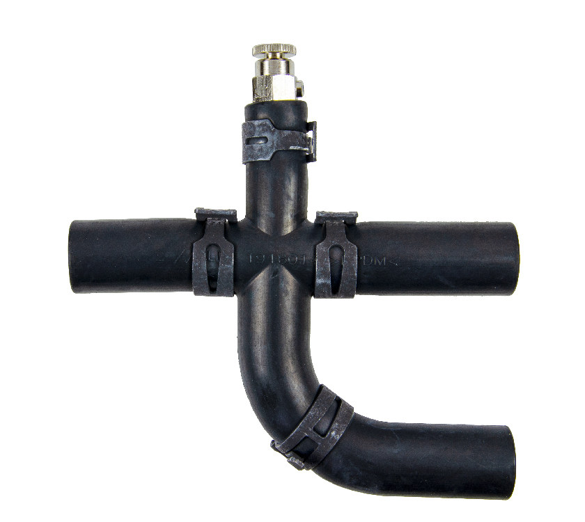 Alde 16mm Rubber Y with Bleed Valve w/clips 