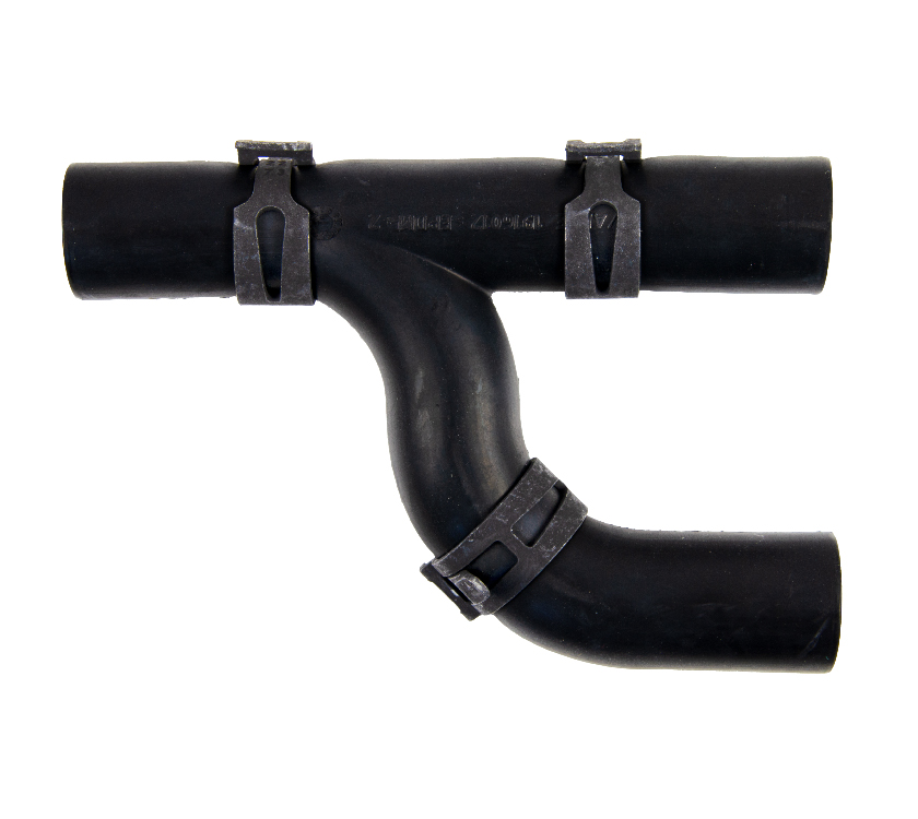 Alde 16mm Rubber Y connector w/clips