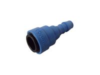 Blue Barbed Connector