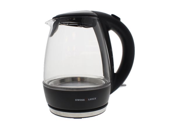 Read more about Swiss Luxx 1.0Ltr Low Wattage Kettle - Clear product image