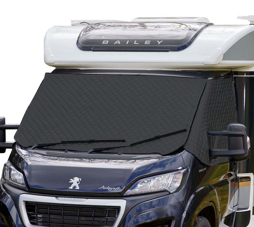 Premium Insulated Thermal Windscreen Cover - Peugeot - Black