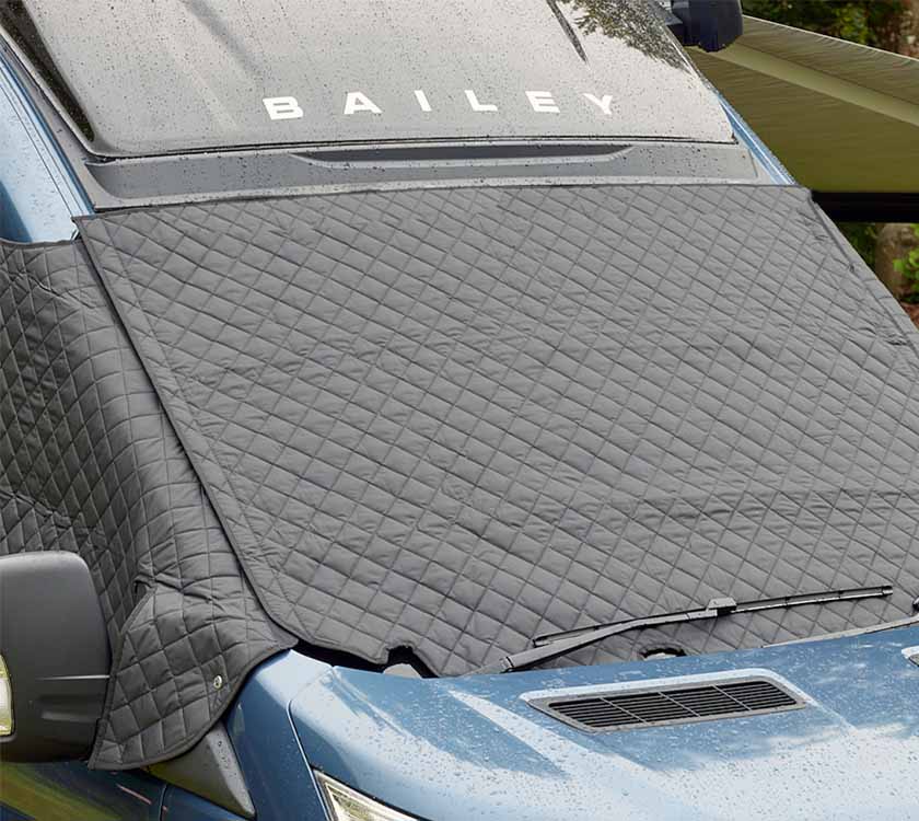 Premium Insulated Thermal Windscreen Cover - Ford Transit H3 - Black