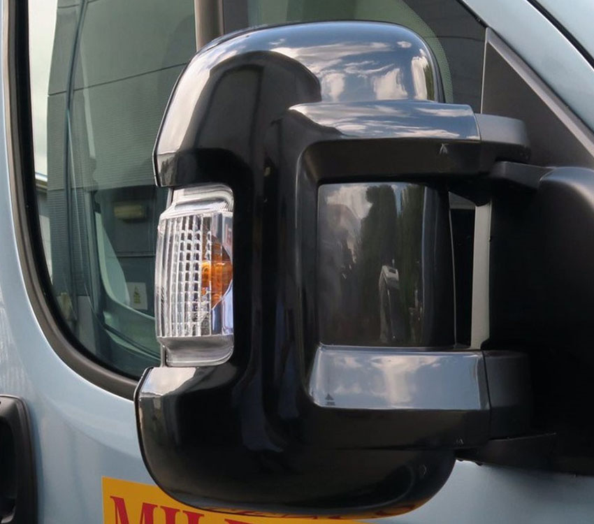 Motorhome Short Arm Mirror Protectors - Black