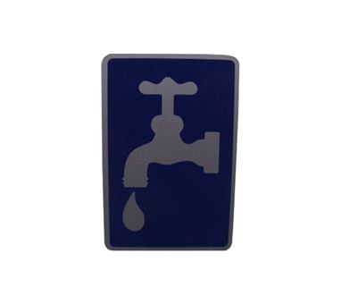 Approach Water Inlet Label 40x60mm