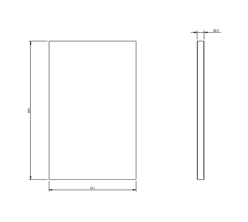Read more about Garage Locker Door Infill 641x401mm (fits 1ED0027) - White product image