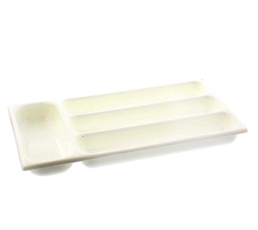 PS4 AE1 Cutlery Tray White (210mm x 390mm)