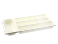 PS4 AE1 Cutlery Tray White (210mm x 390mm)
