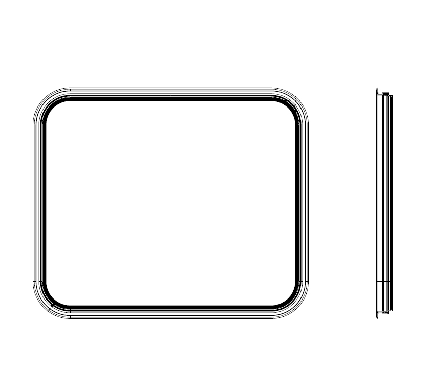 AH2 794/PA Exterior Garage Door 720 x 600 mm