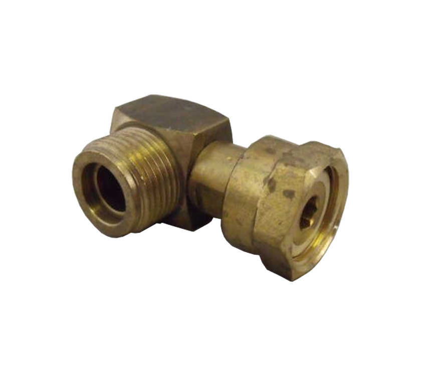 AH2 Regulator Gas Elbow Brass