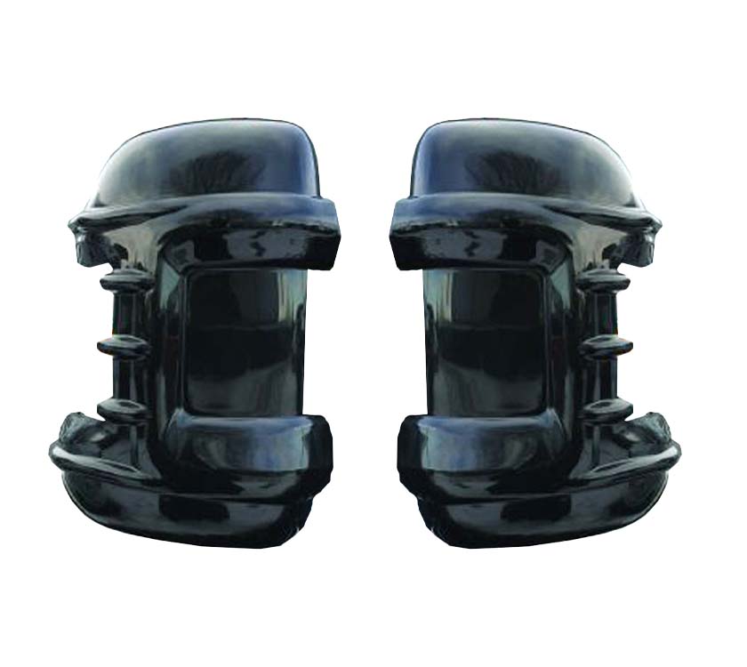 Milenco Long Arm Motorhome Mirror Protectors Black 2007-2024