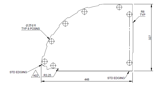 PX1 640 Rear Locker Middle Divider