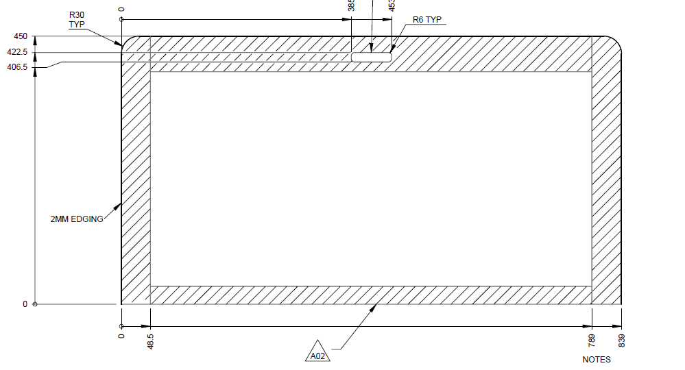 PS6 STD COD Sliding Worktop (Revision A02)