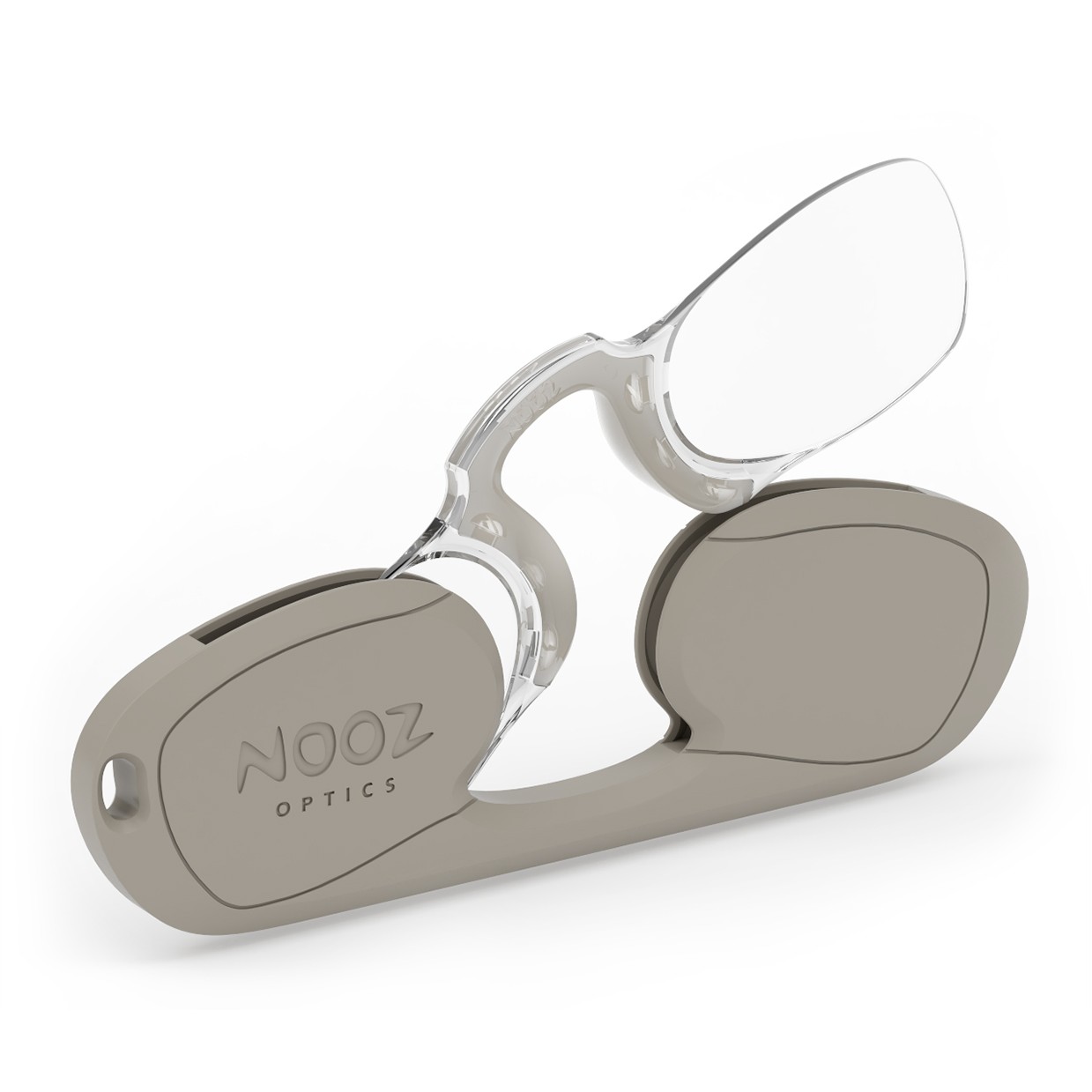 Nooz Optics Rectangular Reading Glasses Sand +2