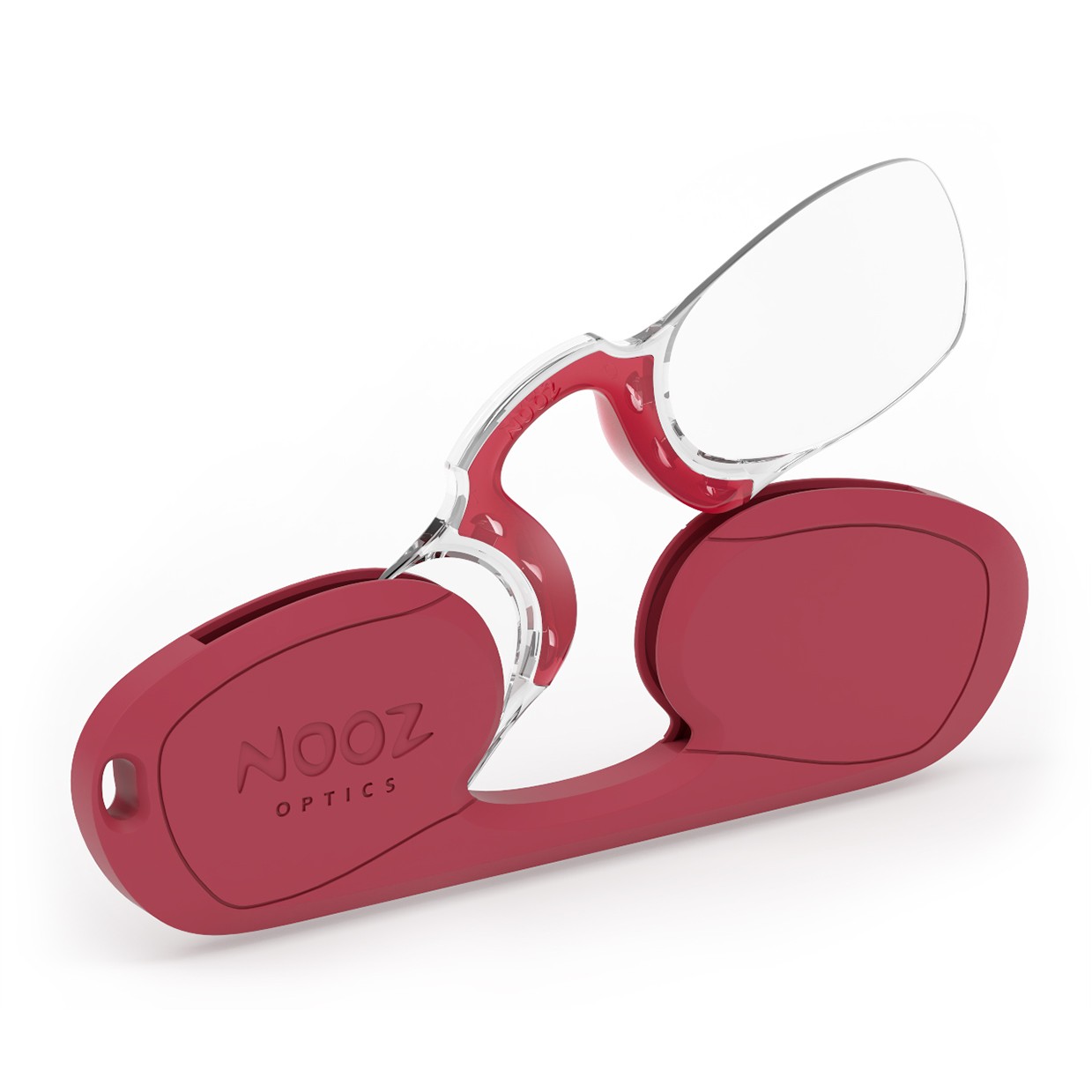 Nooz Optics Rectangular Reading Glasses Red +1.5
