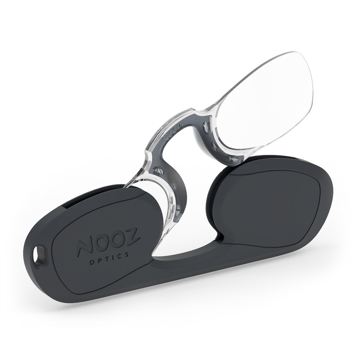 Nooz Optics Rectangular Reading Glasses Black +2