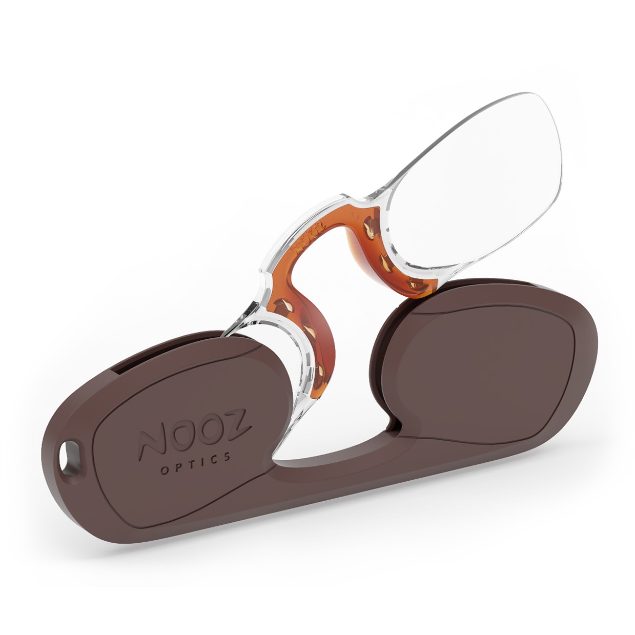 Nooz Optics Rectangular Reading Glasses Mocha +2.5