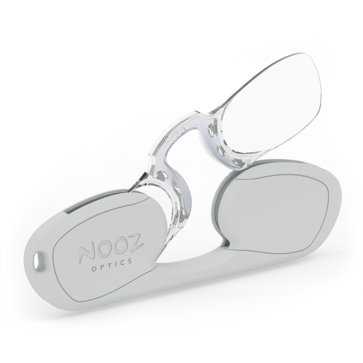 Nooz Optics Rectangular Reading Glasses Silver +1