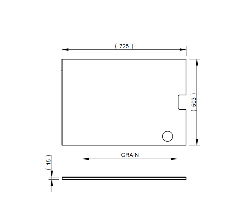 UN4 Seg Washroom Robe Bottom Shelf