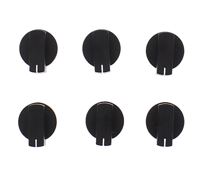 Thetford K1520 Cooker Knob Set - Black x6