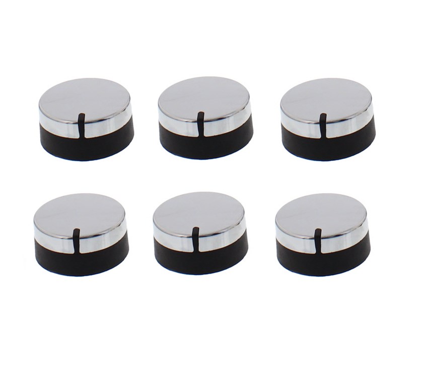 Thetford K1520 Cooker - Oven Knobs Chrome x6
