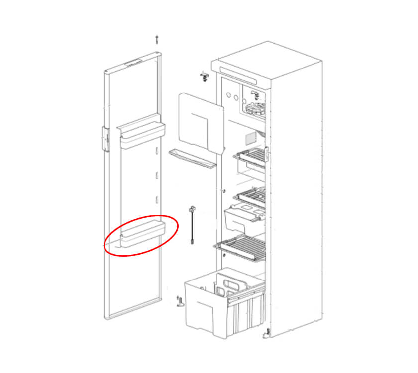 Thetford N4142E Fridge Door Bin
