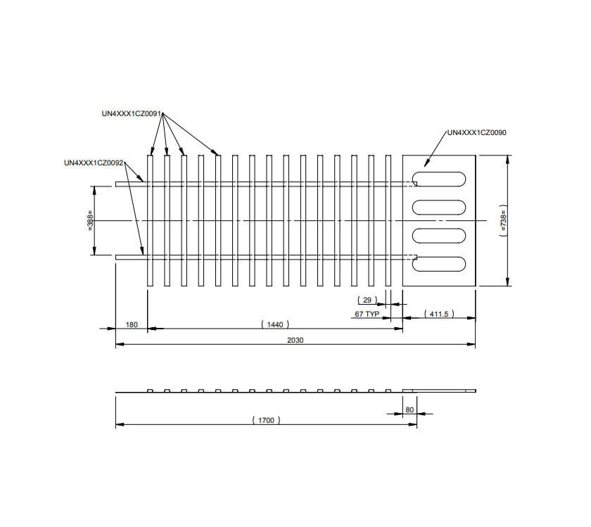 Read more about UN4 Various Front Pull Out Slat Assembly product image