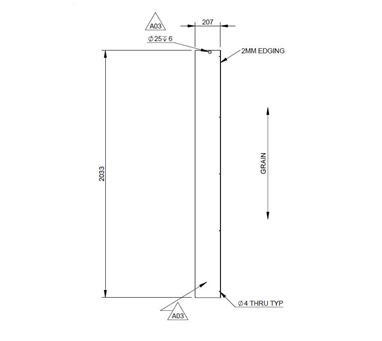 AH3 STD Mid Washroom Door Cheek