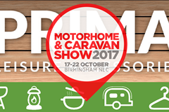 Read blog article - Prima at the NEC Caravan Show 2017