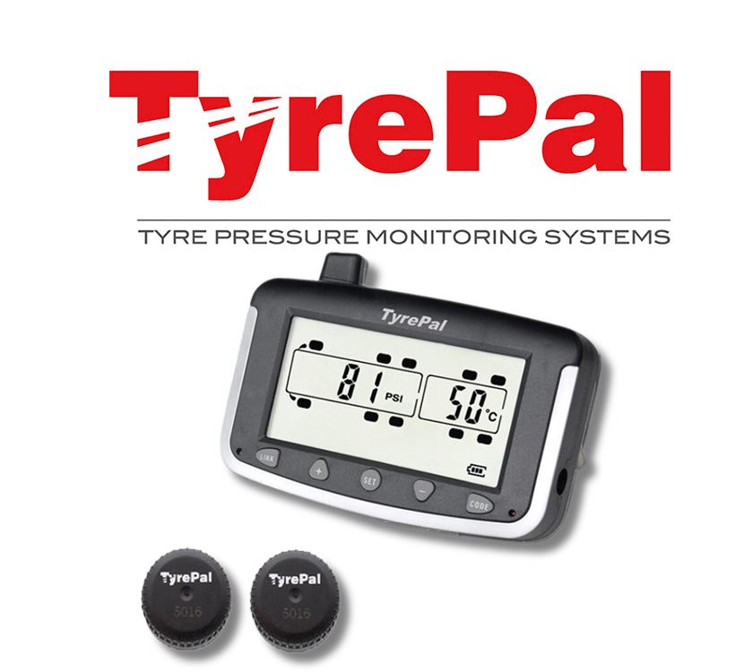 TyrePal TPMS TC2215B & 2 External tyre pressure sensors