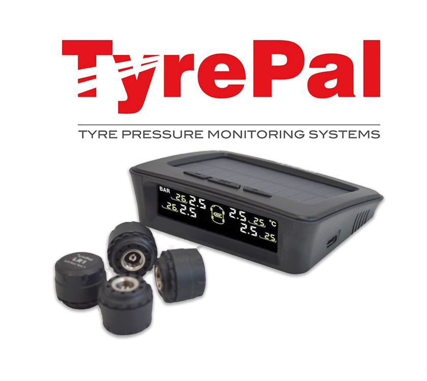 TyrePal TPMS - Solar Colour Pro + 4 TCSO Sensors Tyre Pressure Monitor system